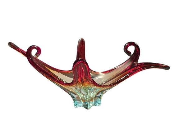 Image 1 of Prachtige kleurrijke vintage Murano schaal