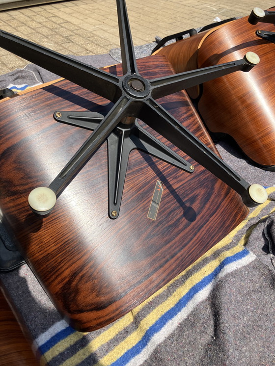 Image 1 of Late 50's Vintage Eames Lounge Chair Group Set Contura/Fehlbaum (Vitra) in License of Herman Miller