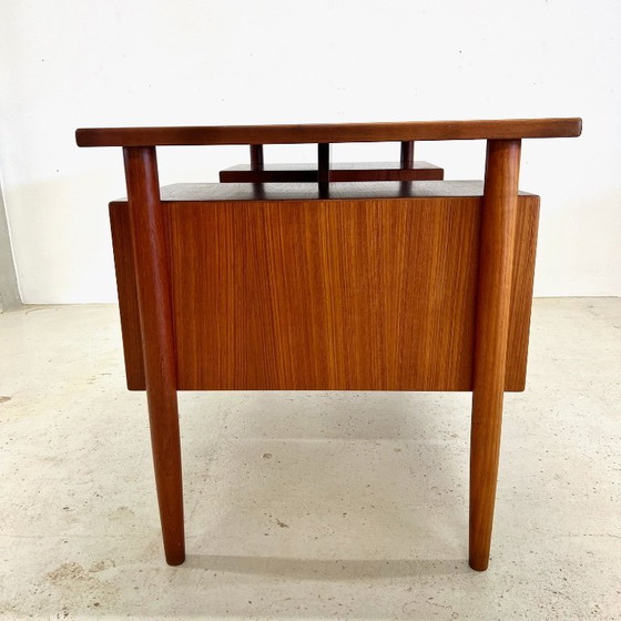 Image 1 of Danish Midcentury 'Floating-Top' Desk, 1960s.