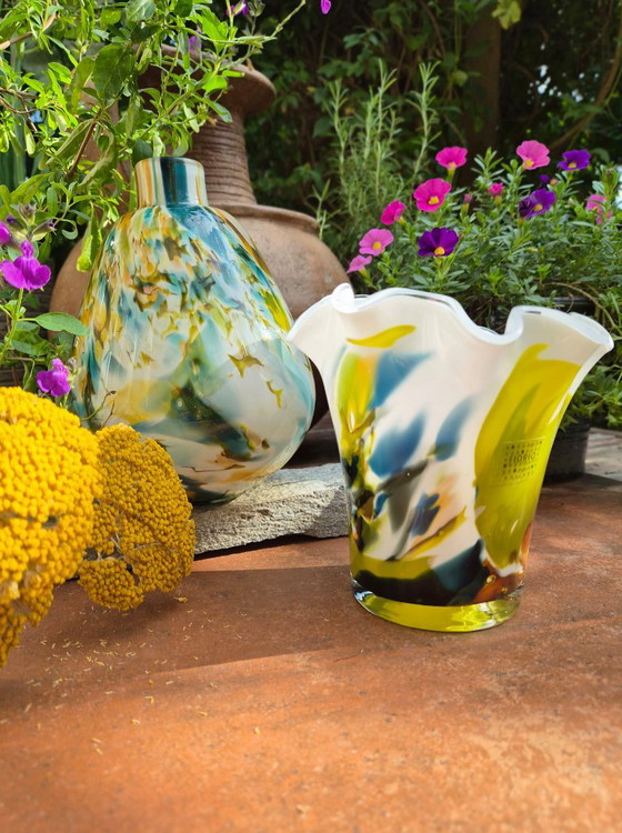 2 Fidrio Handmade Design Vases - Colori Collection – Glass (photo 4 of 17)