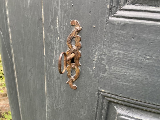 Image 1 of 18E Eeuwse Kledingkast Keukenkast Halkast Legkast Frans  Antiek