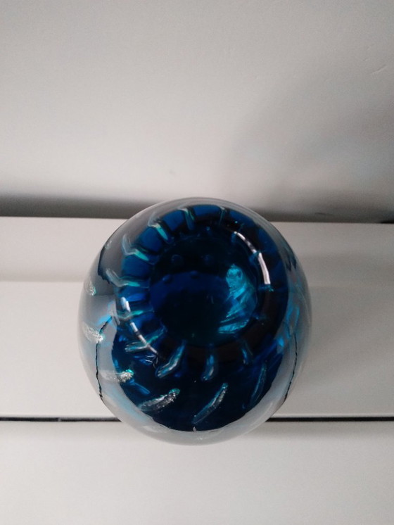 Image 1 of Glasvase mit Aventurin-Effekt in Blasen