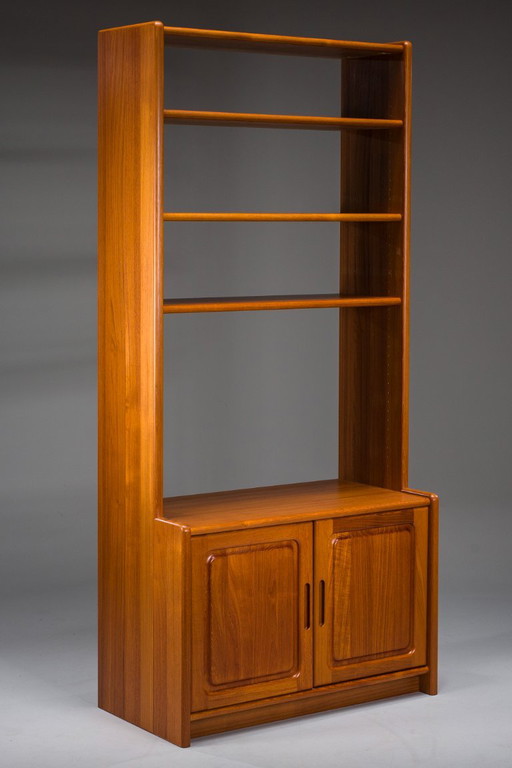 Deense Teak Boekenkast met Kast van Dyrlund, jaren 70 – boekenkasten, Wood