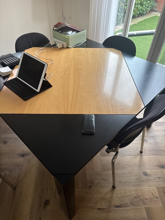 Image 1 of Design extendable table TS 7002 “Wing” – Peter Schreuder (Dutch design dining table, model TS 7002 “Wing” Hennie de Jong