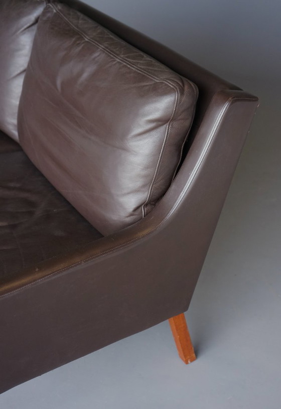 Image 1 of Sofá danés de dos plazas de cuero de Georg Thams, Dinamarca, década de 1960