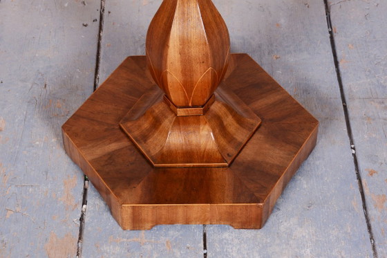 Petite table Biedermeier restaurée, par J. Danhauser, noyer, épicéa, Autriche, années 1820 – Tables d'appoint (photo 8 of 9)