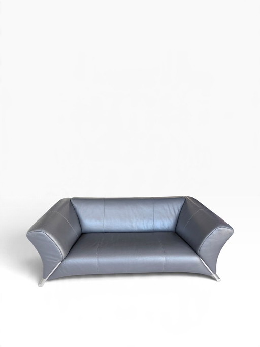 Rolf Benz 322 – Canapé 2 places en cuir noir