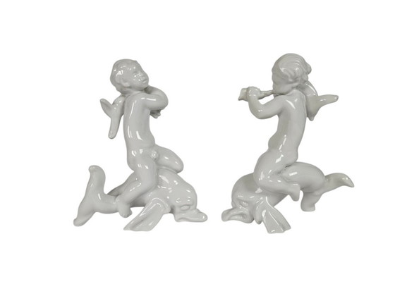 Image 1 of B&G- Bing & Grondahl - 'Sea' - design Karl Nielsen - model 4052 - Denmark - 2nd quarter 20th century