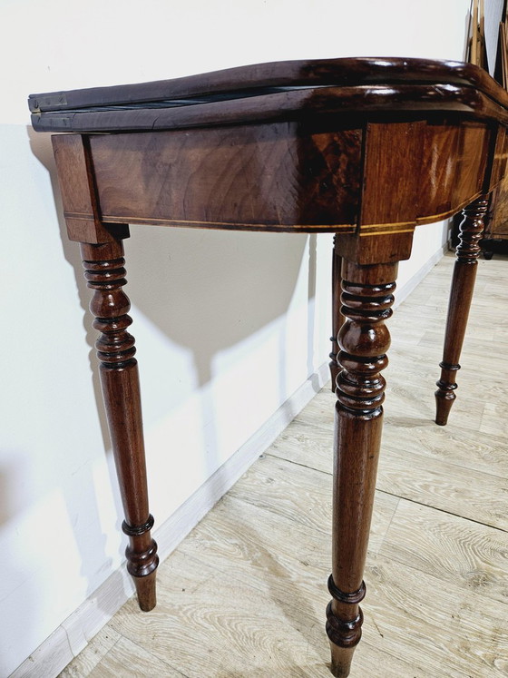 Antieke Kaarttafel in Mahonie, 19e eeuw – Bijzettafels (photo 8 of 19)