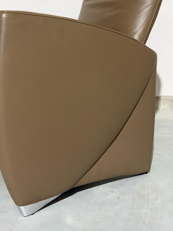 Jori Vinci Adjustable recliner chair - as good as new, Leather, Metal, Brown, Modern (photo 2 of 11)