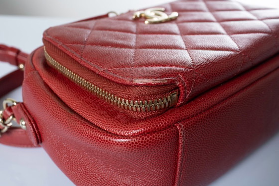 Image 1 of Chanel, Red leather business affinity camera case