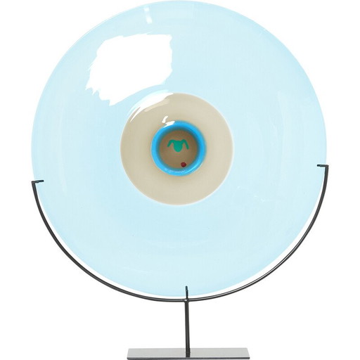 Plat vintage Polipo en verre de Murano par Tapio Wirkkala pour Venini, 1990