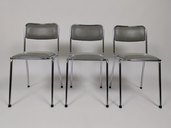Image 1 of Satz von 3 Tavo Stühlen, 1970er Jahre