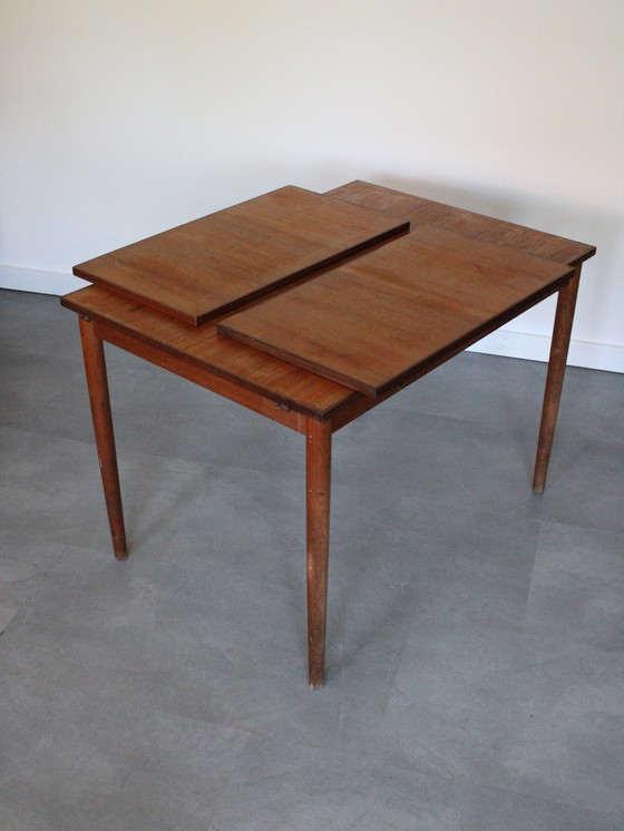 Vintage Danish extendable dining table in teak with leaves – Wood (photo 9 of 11)