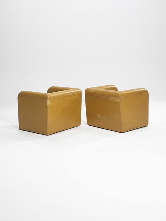 Image 1 of 2x Rare Armchairs by Trussardi, Italy, 1970s