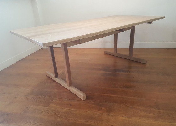 Image 1 of Børge Mogensen BM6286 Mesa de comedor Shaker para Fredericia en roble macizo enjabonado
