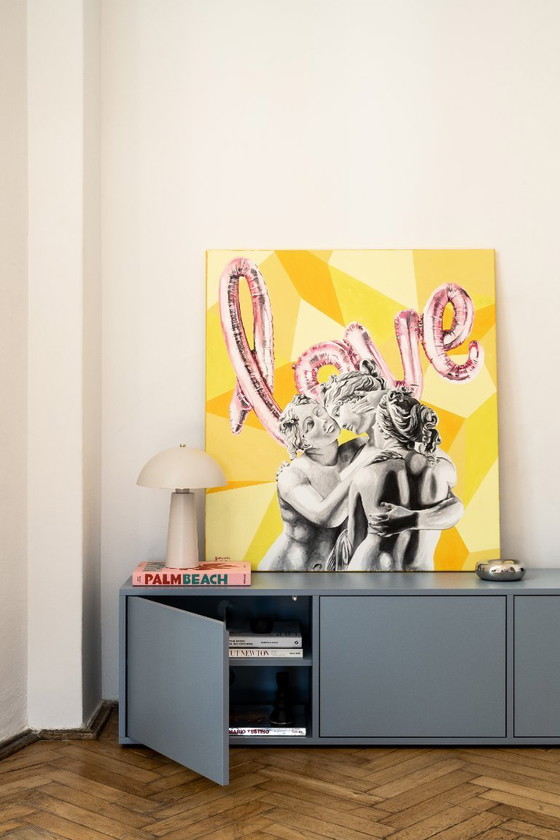 Image 1 of Modernes blaues TV-Möbel von Kondor - Neuwertig, nur für Fotoshootings verwendet