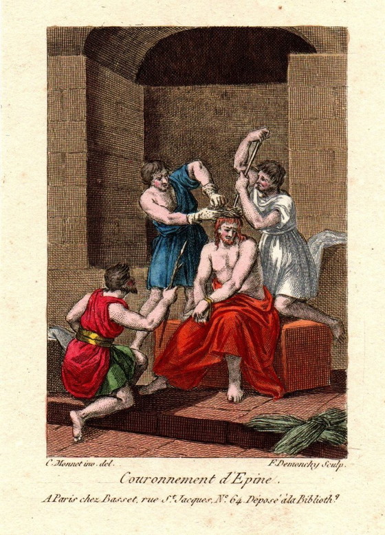 Image 1 of 7 Incisioni religiose Charles Monnet 1732-1808