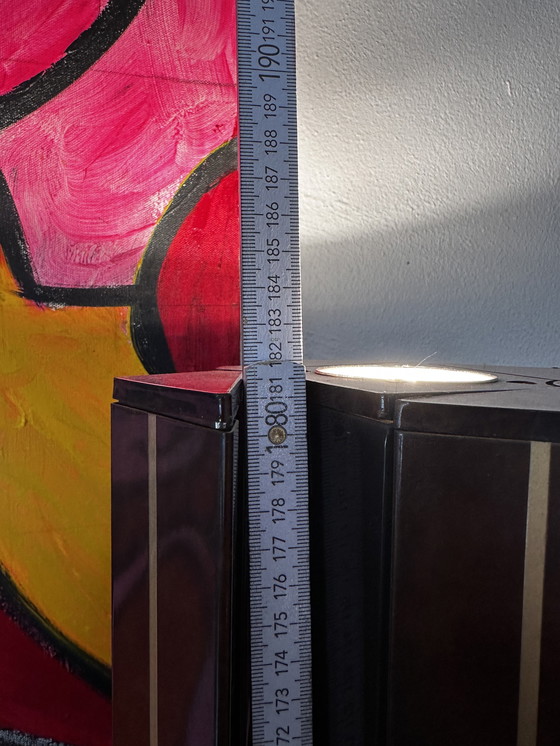 Image 1 of Lampe Stehlampe « MOONLIGHT » par ETTORE SOTTSASS Memphis Milano Original