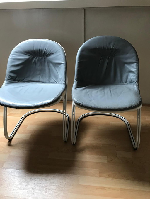 2x Pascale stoelen van Gastone Rinaldi voor Thema, 1970