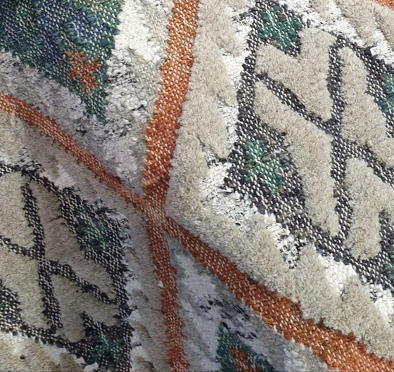 Image 1 of Neuer handgewebter und handgeknüpfter Teppich aus Jute und Wolle