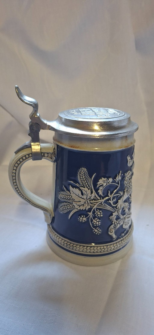 Gerz Beer Mug Vintage Heubach Beers – tafelaccessoires, Ceramic, Metal (photo 2 of 5)