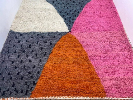 Alfombra tradicional marroquí de pura lana con coloridos diseños, 200/300 cm. – Aime Té, Wool (photo 6 of 6)