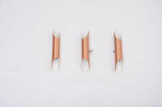 Image 1 of Set di sei lampade da parete in metallo Fuga di metà secolo di Maija Liisa Komulainen per Raak