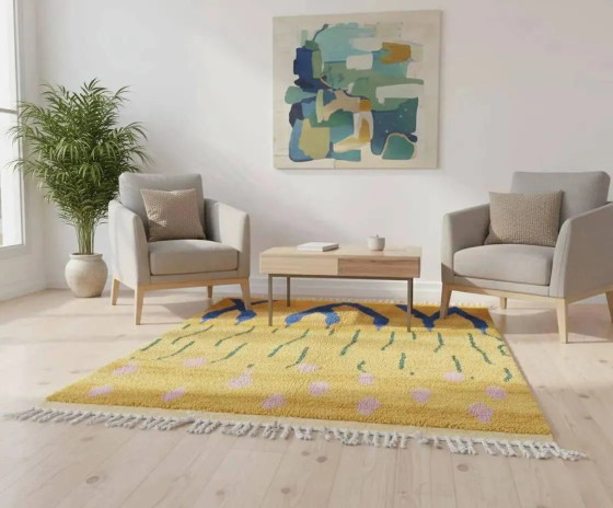 Moroccan rug 100% wool, handmade, 250x150 cm, superior quality. – Rugs & carpets (photo 5 of 5)
