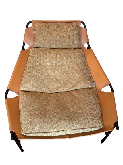 Image 1 of Fauteuil lounge Rolf Benz + ottoman (Neuf, 2023, garantie et certificat inclus)