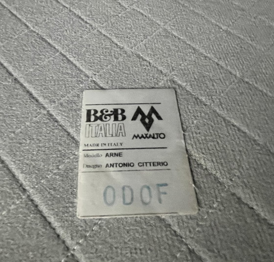 Image 1 of B&amp;B Italia Design Divano Lounge Divano Pelle Marrone Scuro