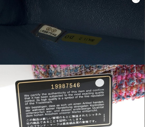 Image 1 of Borsa CHANEL Timeless/Classique in Tweed Multicolor - 101137