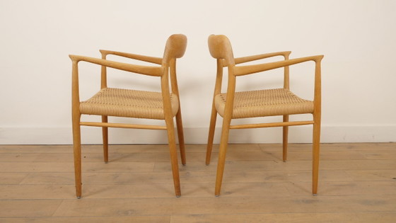 2 x Niels Otto Moller Esszimmerstühle | Modell 56 | Eiche | Restauriert – Niels Otto Møller, Wood, Vintage (photo 8 of 11)
