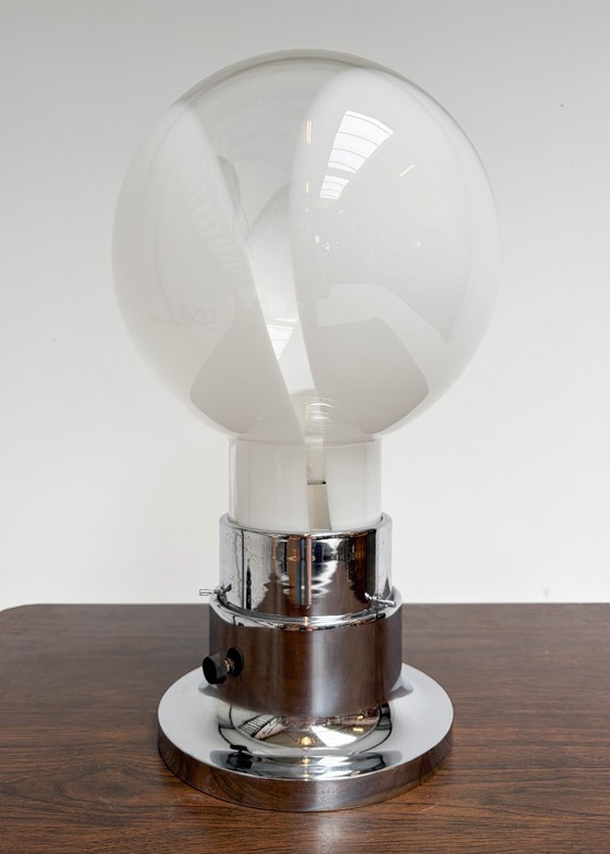 Lampada da tavolo italiana in vetro di Murano 52 cm, anni '70 – Lampade da tavolo, Metallo (photo 7 of 14)