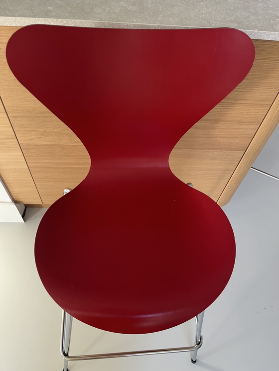Image 1 of 4 sgabelli da bar Fritz Hansen Serie 7