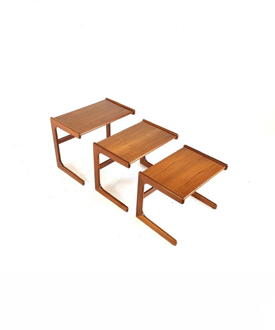 Image 1 of Vintage teskhouten mimiset, Salin Nyborg ‘70