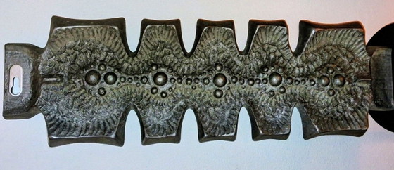 Bildhauerei Wandkunst brutalistisch Willy Ceysens 1960 – Aluminium (photo 5 of 10)