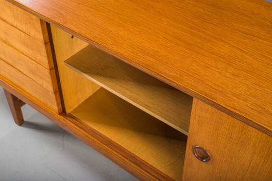 Image 1 of Ulvö dressoir van teakhout, ontworpen door Erik Wörtz voor Ikea, 1964.