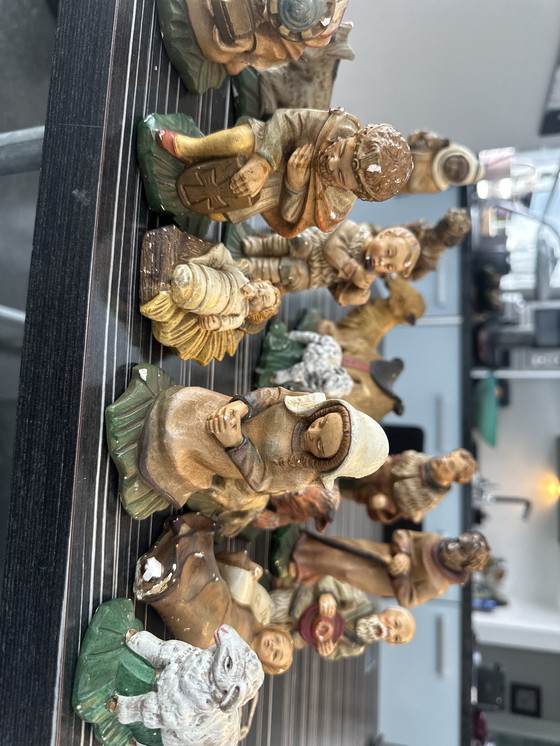 Image 1 of Vintage kerststalset beeldjes