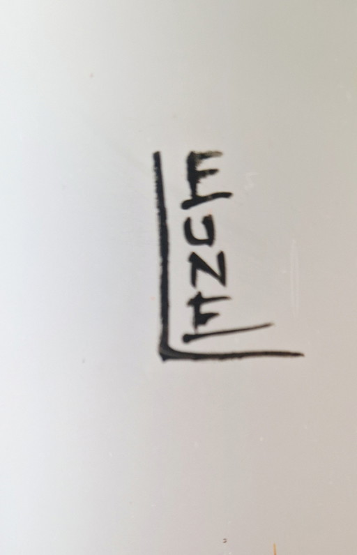 Art Deco Vase signiert Glashütte LEUNE- Auguste HEILIGENSTEIN- 1920