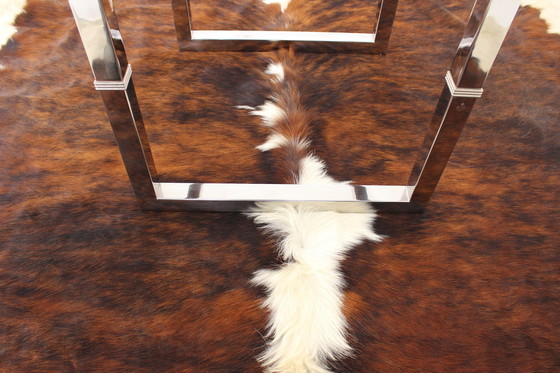 Image 1 of as new, Peter Ghyczy T29 "Biri" Coffee Table / Table basse, nouveau plateau en verre, cadre en acier inoxydable