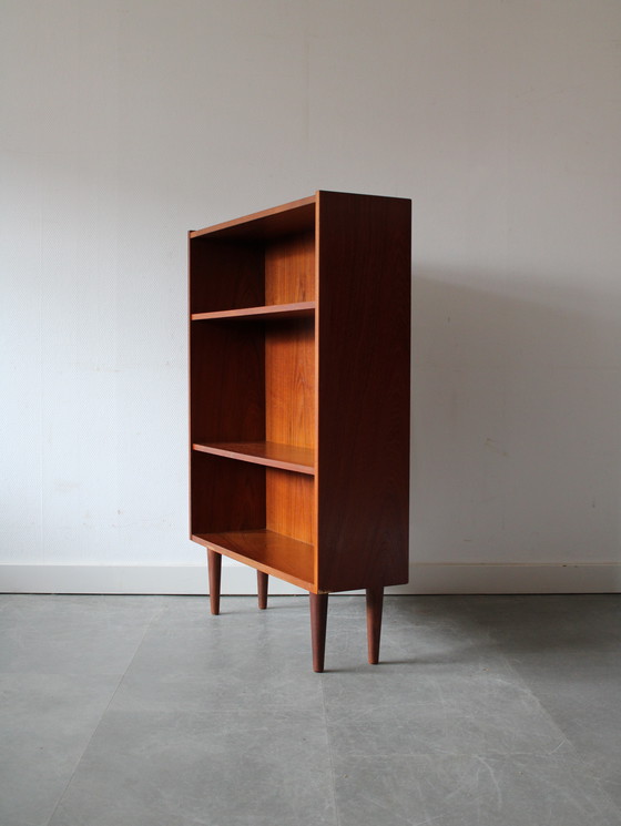 Image 1 of Libreria modulare stretta danese vintage in teak