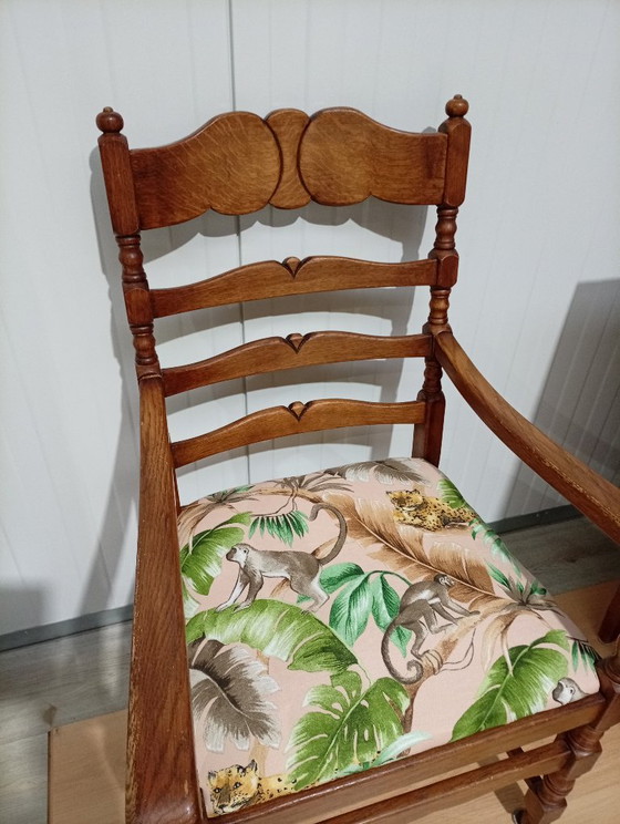 Sillón de madera con tapicería nueva! – Sillones, Textile, Wood (photo 3 of 7)