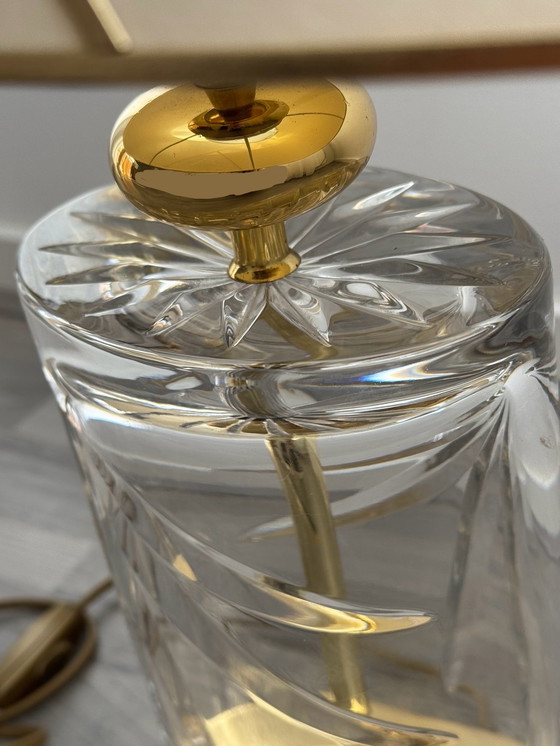 Image 1 of Lampada in vetro in stile Regency con elementi dorati