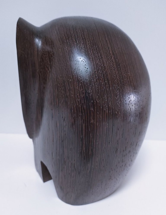 Image 1 of Dos esculturas de elefantes en madera preciosa.