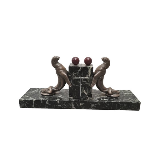 Maurice Frecourt Art Deco bookends, circa 1925