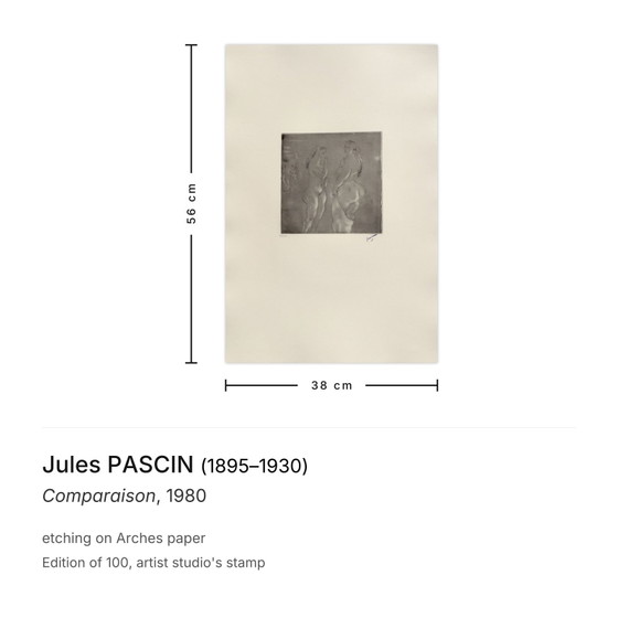 Jules Pascin Radierungsvergleich 1980 – Lithographien & Drucke, Paper (photo 3 of 5)
