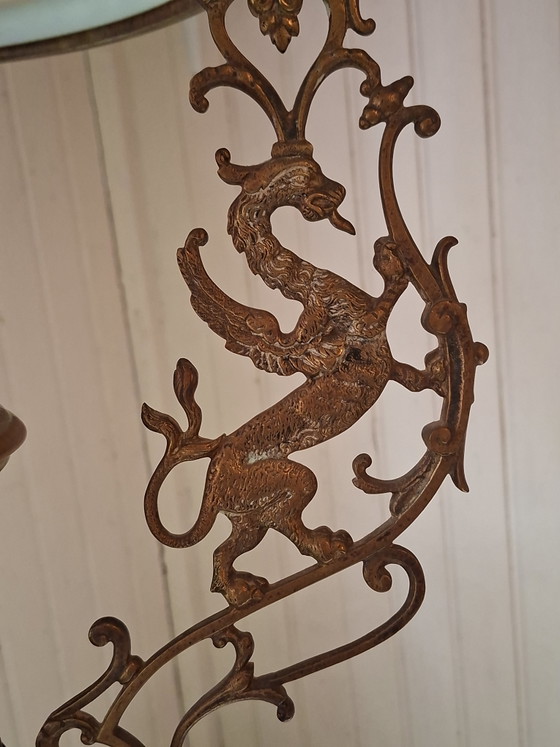 Image 1 of Special/unique griffin antique oil lamp!