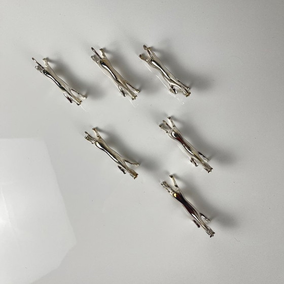 Image 1 of Set of 6 antique horse knife holders