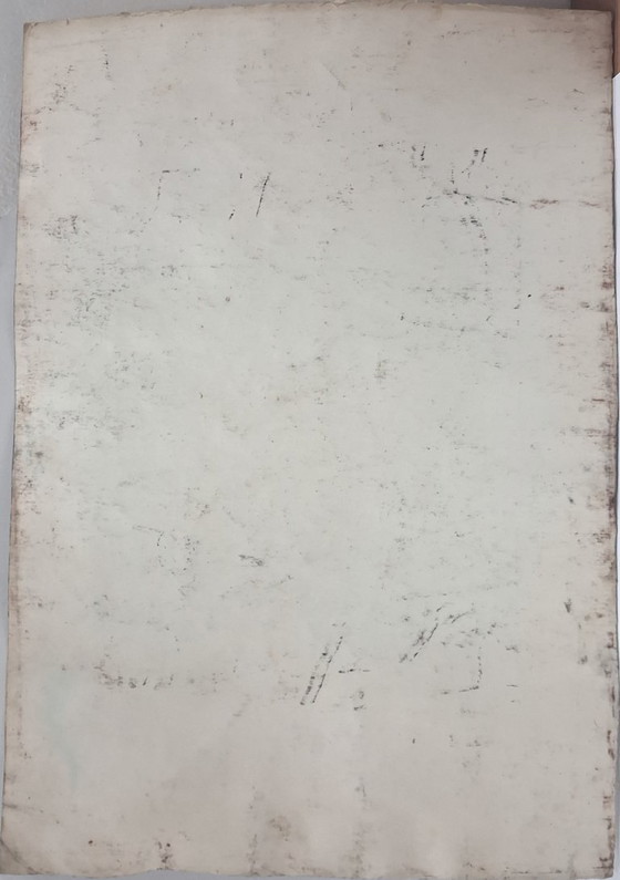 Image 1 of Vintage aquarel schilderij 50x35 cm, oningelijst